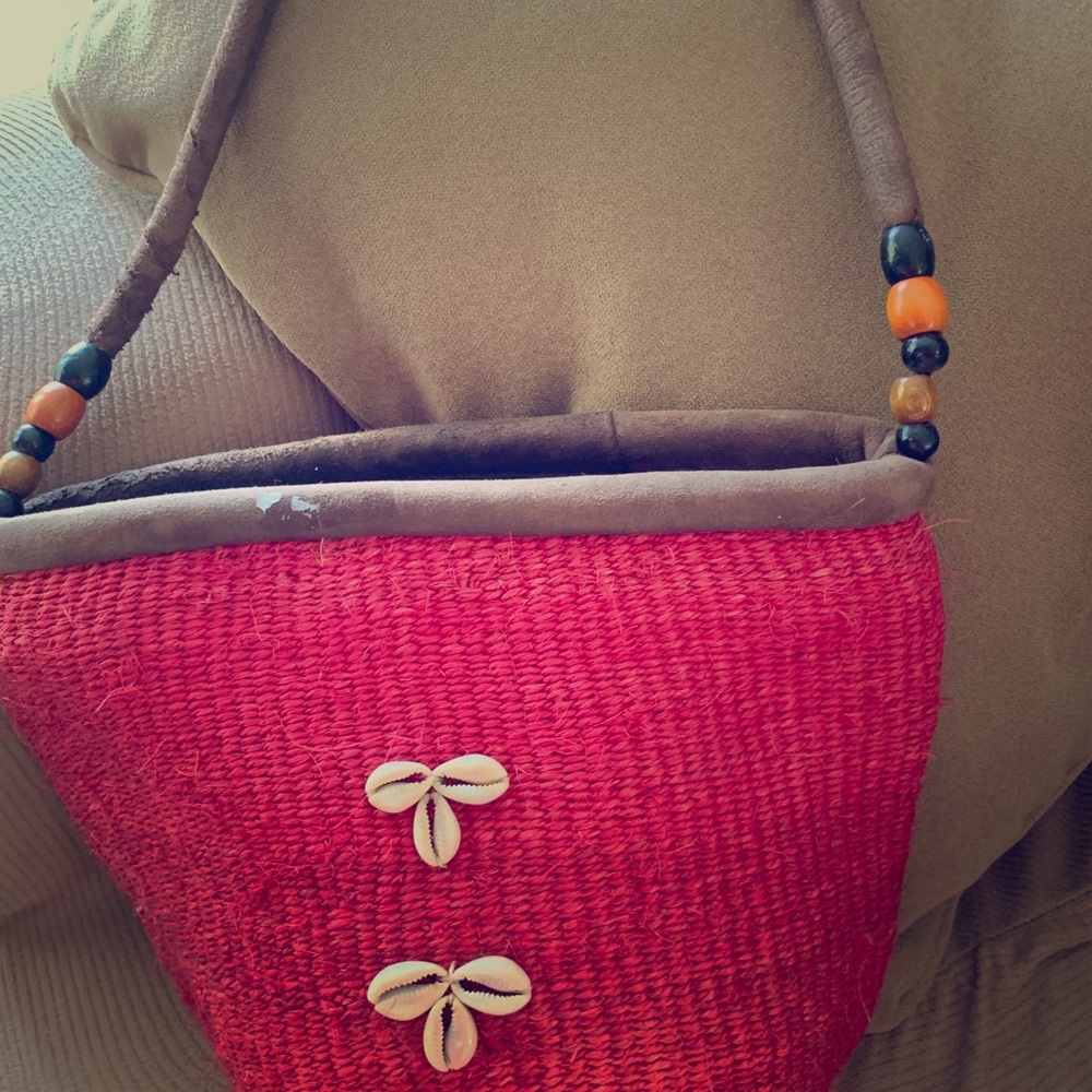 Straw handbag